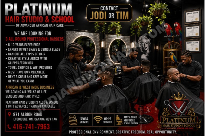 Hiring Barbers, Hairstylists, Braiders & Skincare Professionals – Chair Rentals Available