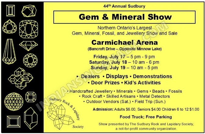 44th Annual Sudbury Gem & Mineral Show - Ontario