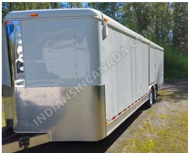 26' V-Nose Enclosed Car Hauler Trailer – Excellent Condition – New Brakes