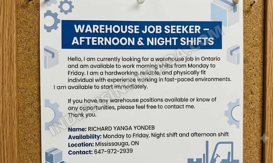 Part-Time Warehouse Job Seeker