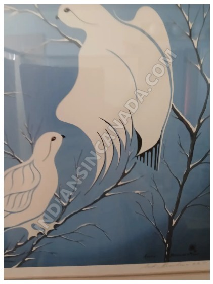Archie Beaulieu – Ptarmigans (23" H × 21" W)