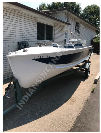 16 Ft Aluminum Fishing Boat & Trailer – Great for Fishing & Camping