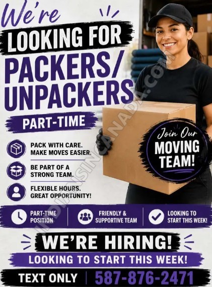 Female Packers & Unpackers Wanted – Immediate Start